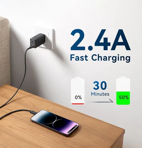 Vista 4 de Cable adaptador Lightning a USB certificado MFi de Apple, cable OTG de carga rápida para iPhone 14 13 12 11 Pro Max XS XR X 8 7 6S 6 Plus SE 5S 5C