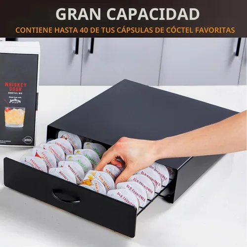 Vista 3 de KSESTOR Cajón de cápsulas, compatible con cápsulas Bartesianas, capacidad