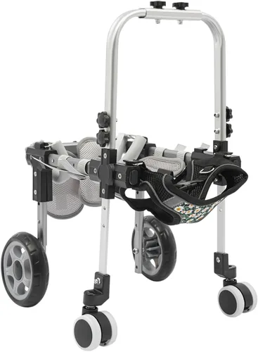 Vista 7 de 2 Wheels Dog Wheelchair for Back Legs, Pet Hind Limb Rehabilitation, Older,Disabled, Dog Wheelchair Cart w/ Disabled Hind Legs Walking, Fits Small
