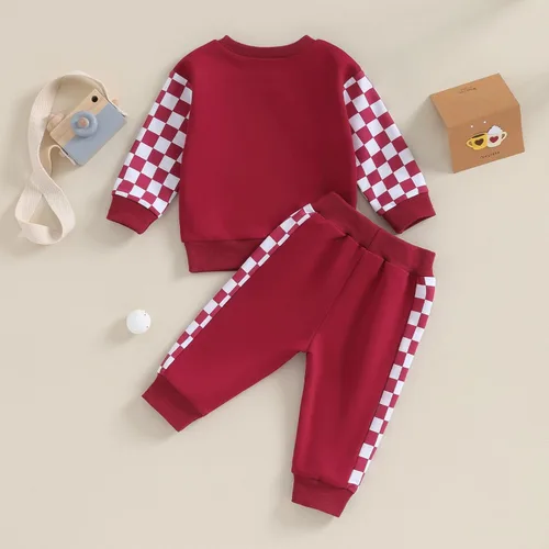 Vista 7 de BeQeuewll Ropa para bebé niña, trajes de otoño e invierno, sudadera de manga larga, sudadera y pantalones para niños pequeños