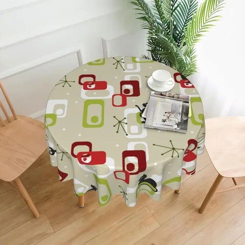 Vista 15 de Mantel decorativo con patrón azteca, estilo nativo étnico, bohemio, geométrico, verde, para cocina, banquete de fiesta y vacaciones, color negro