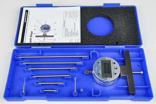 Vista 4 de Fowler 54-125-777-0 Medidor de profundidad electrónico de la serie X con rango de medición de 0-22"/558mm
