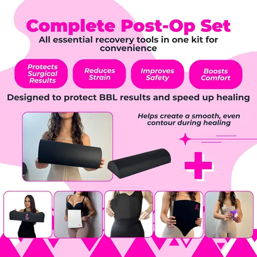 Vista 3 de BBL - Kit de almohada para después de la cirugía, elevador de asiento de inodoro, recuperación BBL, kit de almohada postcirugía BBL con espuma