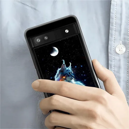 Vista 450 de Compatible con Google Pixel 4A 5G Mobile Case Creative Acrylic Panel trasero Silicona Protección Grip especialmente diseñado para Google Pixel 4A 5G