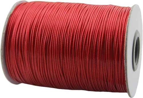 Vista 35 de Cordón de poliéster encerado para hacer joyas, cuerda encerada con carrete para hilo de manualidades (negro, 0.020 in (150 yardas))