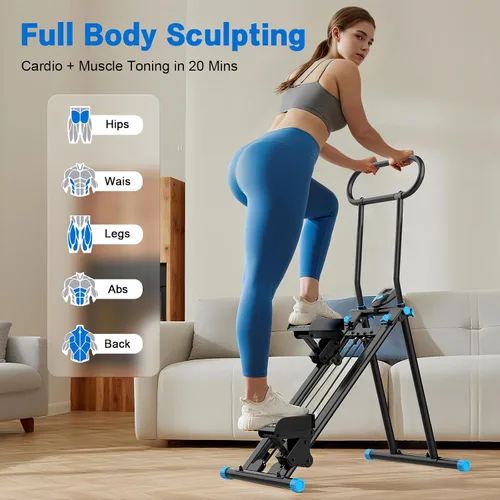 Vista 2 de HXD-ERGO Stair Stepper for Home with Adjustable Handlebar for Full Body