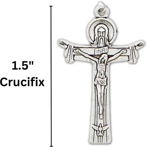 Vista 4 de Needzo Rosario de confirmación, regalo de joyería católica para niñas, 20 pulgadas