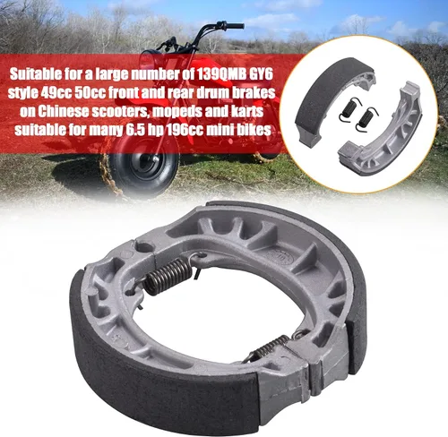 Vista 4 de Zapata de freno compatible con 6.5 Hp 196cc MB165 MB200 BT200X CT200U Motorsports Mini Bike CRF70 TaoTao GY6 49cc 50cc Scooter Ciclomotor ATV