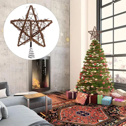 Vista 5 de NUOBESTY - Decoración para árbol de Navidad, diseño de estrella