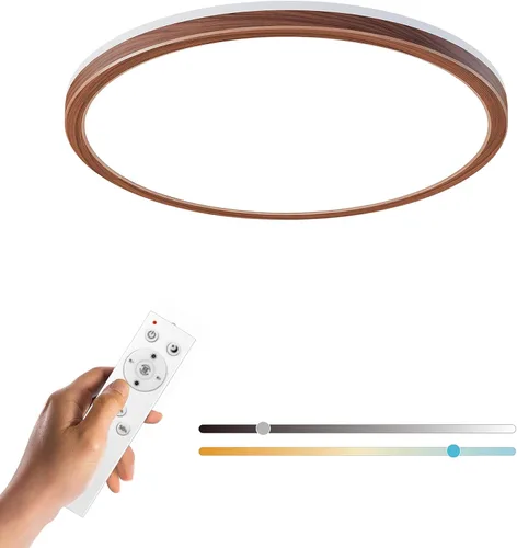 Vista 12 de Matane Lámpara de techo empotrada con control remoto, luz nocturna de 8.7 pulgadas, 18 W, 3000 K-6500 K, ajustable, luces LED de bajo perfil