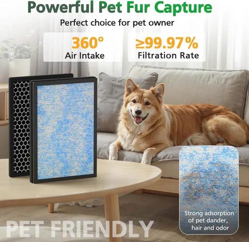 Vista 11 de Filtro Air Max de 8 litros compatible con Okaysou Airmax 8L Purificador de aire Fuerte Eficiencia 3 en 1 Sistema de filtración HEPA con Ultrafiltro