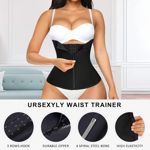Vista 2 de Ursexyly corsé doble para reducir la cintura, moldeador del cuerpo, quema de grasa del vientre para tener cintura de avispa para mujer