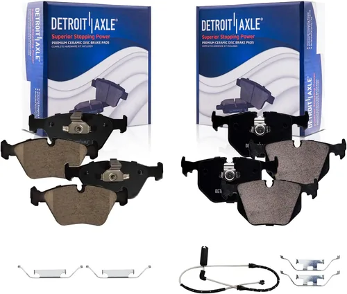 Vista 106 de Detroit Axle - Pastillas de Freno Traseras de Cerámica Izquierda Reemplazo de Pinza para Silverado Sierra Suburban 1500 Tahoe Yukon Escalade ESV EXT