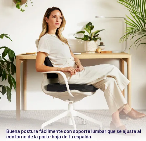 Vista 3 de Purple Cojín para espalda. GelFlex Grid Molded to Your Lower Back, Adjustable Strap - Pressure-Reducing, Temperature-Neutral - Made in USA