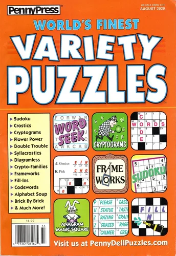 Vista 2 de Penny Press Variety Puzzles 3-Pack (Family, Approved, and World's Finest) Varios – 1 Enero 2020