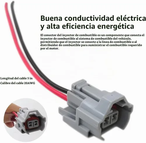 Vista 9 de Coleta eléctrica del enchufe del conector hembra del inyector de combustible de la alta impedancia 6x