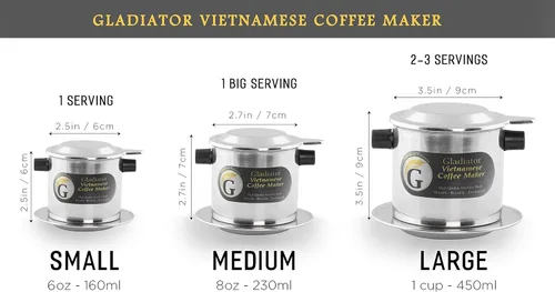 Vista 4 de Juego de filtros para cafetera vietnamita, gotero de café estilo prensa francesa, prensa portátil reutilizable de 1 taza de una sola porción, 8