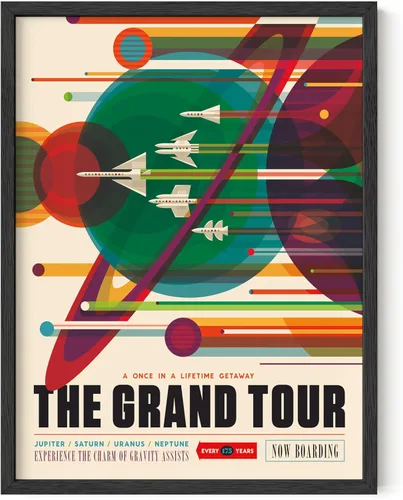 Vista 54 de HAUS AND HUES Arte de pared espacial – Pósteres espaciales vintage, póster JPL de la NASA, pósteres vintage de la NASA para paredes, arte de pared
