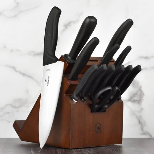 Vista 3 de Victorinox Swiss Classic - Juego de bloques de cuchillos giratorios de 14 piezas
