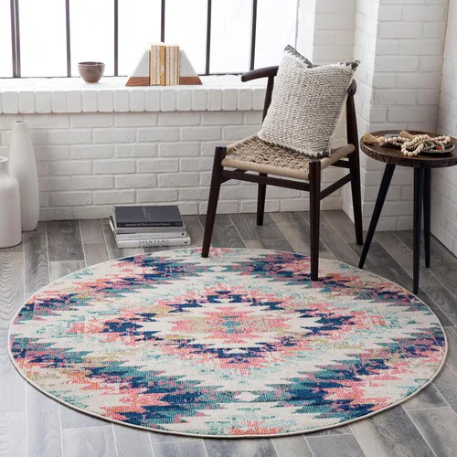 Vista 9 de Artistic Weavers Tara – Alfombra bohemia multicolor para área global