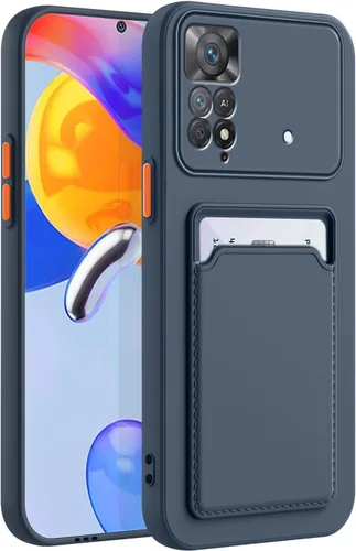 Vista 25 de Funda para Redmi Note 9 Pro, Redmi Note 9s con ranura para tarjetas de crédito, TPU suave TPU silicona resistente a los arañazos delgada ranura