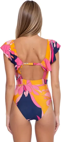 Vista 2 de Trina Turk Breeze Ruffle de una pieza para mujer
