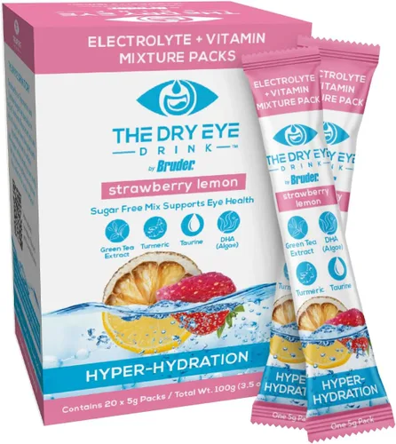Vista 11 de l Hidratación definitiva para ojos secos l Paquetes de electrolitos en polvo sin azúcar l Mezclado con vitaminas, té verde, cúrcuma, taurina y DHA l