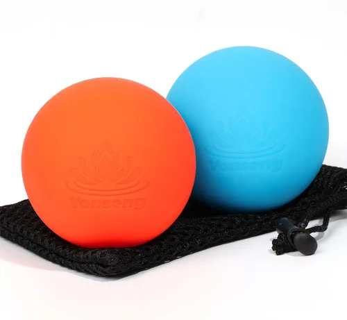 Vista 8 de Juego de Pelotas de Terapia de Masaje Físico de Goma Natural, Equipo de Terapia de Pelotas de Masaje Físico para Liberación Miofascial, Terapia