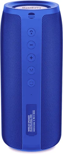 Vista 11 de Altavoz Bluetooth, altavoces Bluetooth MusiBaby M88, altavoz inalámbrico, altavoces Bluetooth inalámbricos, doble emparejamiento, Bluetooth 5.0