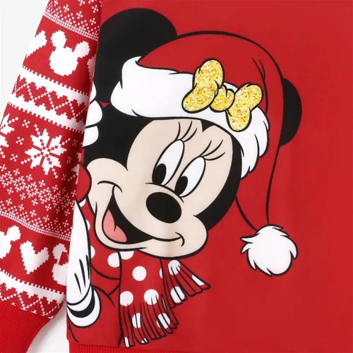 Vista 4 de Disney Family Matching Outfits Hoodie Mommy and Me Funny Holiday Minnie Mickey Christmas Snow Hoodie