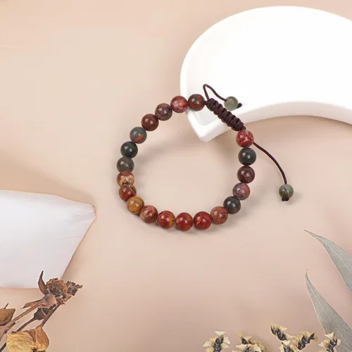 Vista 101 de AD Beads Pulseras de piedras preciosas unisex de 0.315 pulgadas (0.315 in), macramé curativo ajustable de 7 a 9 pulgadas Usa esta pulsera