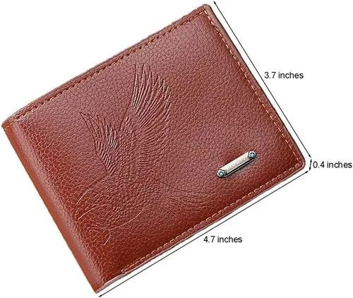 Vista 41 de Cartera delgada para hombre con monedero, cartera minimalista con cremallera, carteras plegables para hombre con tarjetero de crédito, cartera