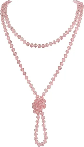 Vista 22 de Firstmeet Collar largo de cuentas de moda con nudo de cuerda, versátil, 60 pulgadas, joyería de disfraz para mujer Aqua Sky AB