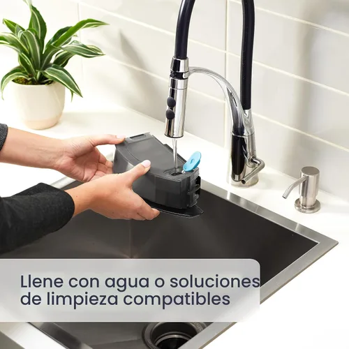 Vista 8 de iRobot Roomba Combo i5+ Robot aspirador y trapeador con vaciado automático, limpia por habitación con mapeo inteligente, se vacía hasta 60 días