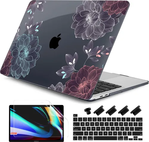 Vista 35 de Funda compatible con MacBook Pro de 13 pulgadas 2024 2023-2020 versión A2338 M2/M1 A2251 A2289 con pantalla Retina y Touch ID, carcasa rígida
