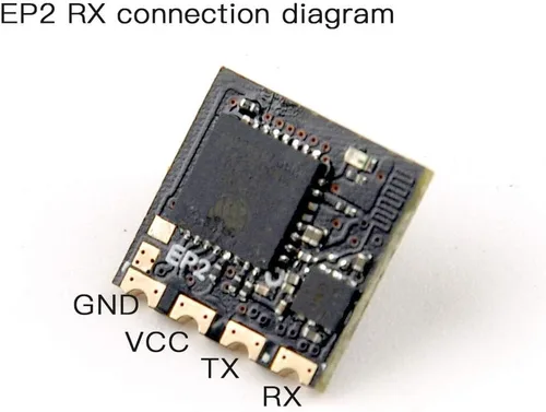 Vista 5 de Happymodel ELRS PP 2.4GHz RX SX1280 EXPRESSLRS Nano Receptor de largo alcance (EP2 RX)