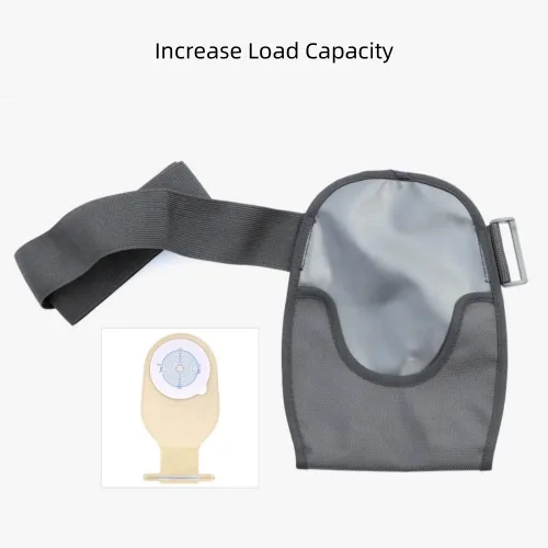 Vista 7 de Fundas para bolsa de ostomía, ajustable, portátil, para colostomía, impermeable, para estoma de ducha, con cinturón de soporte elástico ajustable