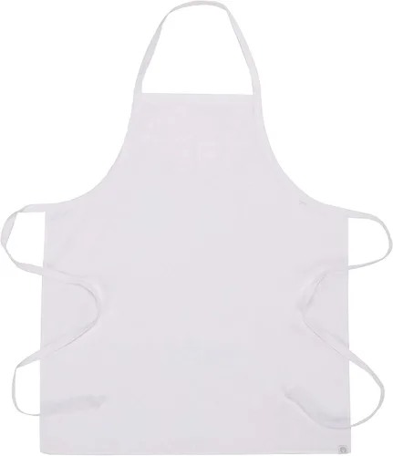 Vista 3 de Chef Works Delantal con babero unisex, Blanco