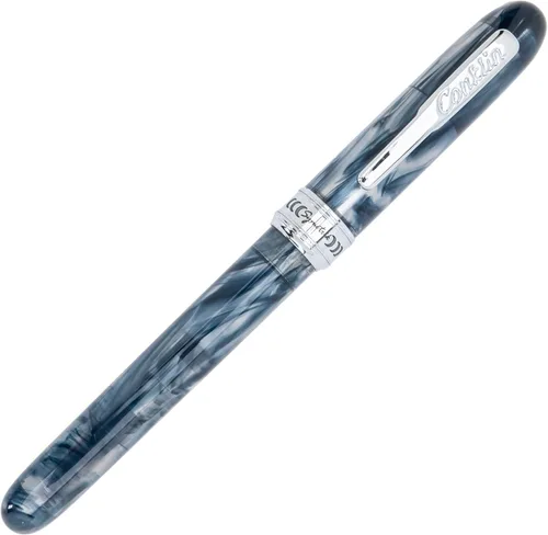Vista 6 de Conklin Symetrik - Pluma estilográfica en caramelo Sundae con punta de punta, lujoso instrumento de escritura para escritura creativa y expresiva