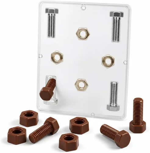 Vista 6 de Nuts and Bolts Chocolate Candy Mold 1300