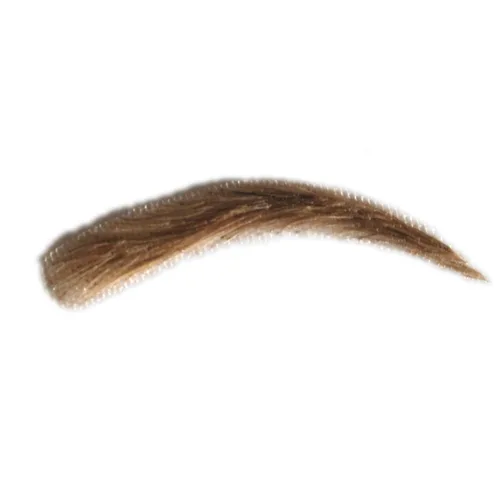 Vista 4 de Extensiones artificiales de cejas de cabello humano natural cejas falsas (1B-negro natural)