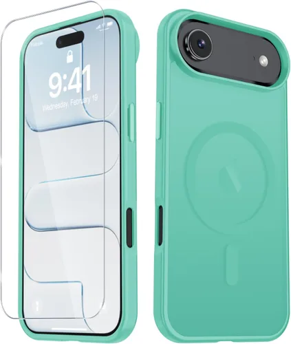 Vista 1404 de Funda para Google Pixel 10 Pro XL, cubierta magnética mate, color negro Fit for MagSafe, Screen Protector included, Shockproof Military Grade