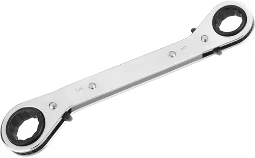 Vista 13 de Auniwaig 1/4 "-5/16 "Llave de trinquete reversible Cr-v Offset doble caja final llave de trinquete doble caja final llave de trinquete 1pcs