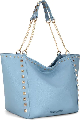 Vista 10 de Montana West - Bolso de mano grande para mujer con asa superior sobredimensionada y bolsos con cadena