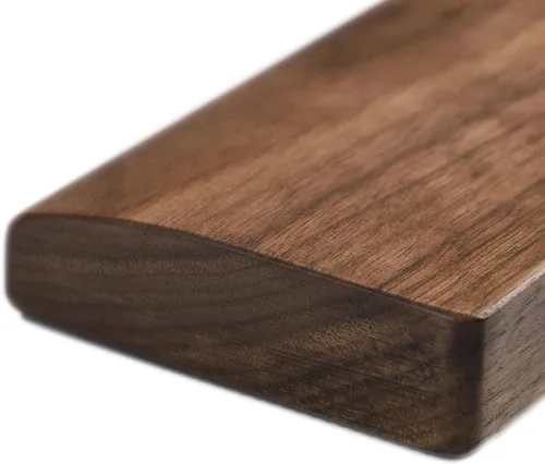 Vista 4 de Reposamuñecas ergonómico de madera maciza de nogal para AKKO Alice Pro
