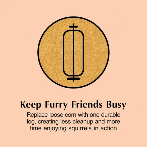 Vista 5 de C&S Nut'n Sweet Corn Squirrelog, recarga de paquete individual