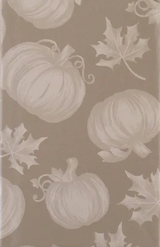 Vista 6 de Erlene Home Fashions Impresión de hojas de otoño y calabazas en varios colores mantel de franela de vinilo (dorado, cuadrado de 52 x 52 pulgadas)