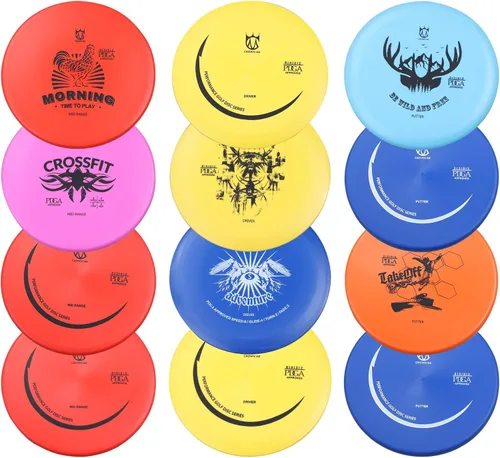 Vista 8 de CROWN ME PDGA Approved Disc Golf Discs Set, Premium Flexible Plastic Multi-Pack, Complete Starter Kit for Beginners & Adults
