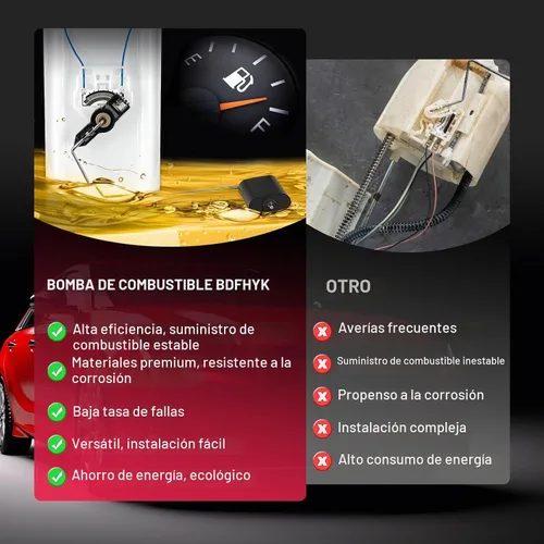 Vista 4 de BDFHYK Conjunto de módulo de bomba de combustible eléctrica compatible con Chevrolet Blazer 1995 4.3L V6, compatible con GMC Jimmy 1995 4.3L V6