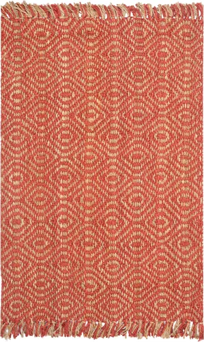 Vista 11 de SAFAVIEH Natural Fiber Collection NF445A - Alfombra de pasillo de 2 pies 6 pulgadas x 14 pies, color óxido, hecha a mano con flecos, ideal